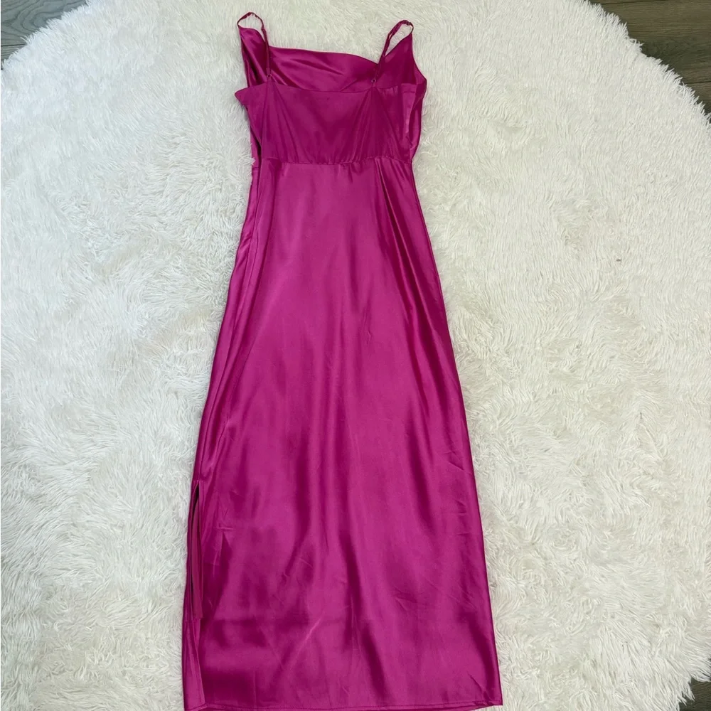 Adelyn Rae Pink Cowl Neck Slip Dress xs - Picture 8 of 10